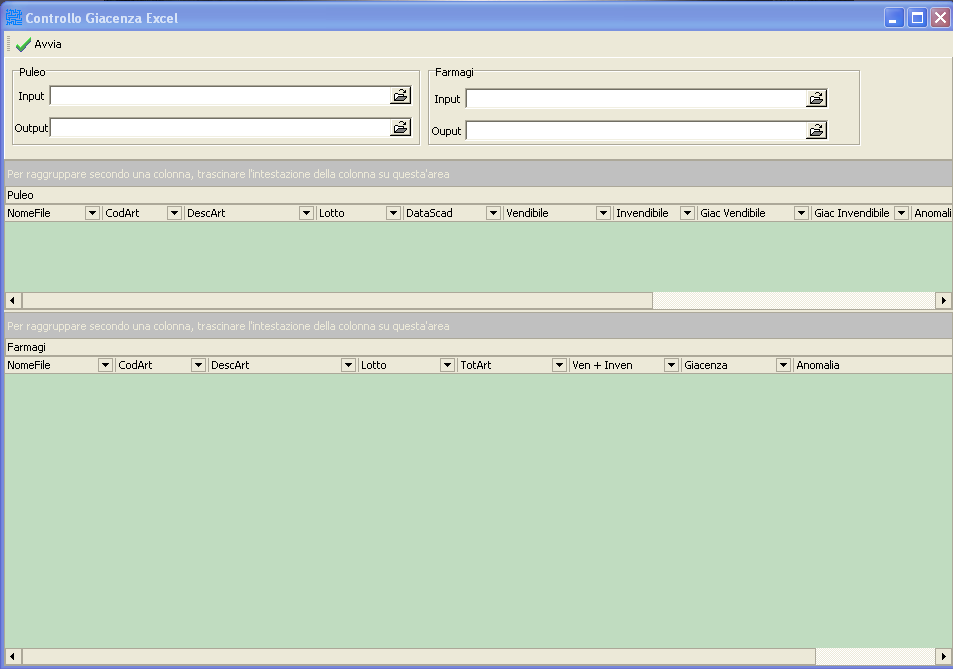 Controllo giacenze Excel