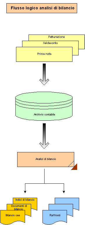 Flusso logico analisi di bilancio